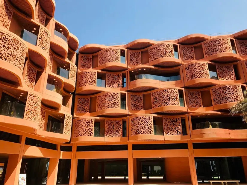Masdar şehrinin mimari tasarımı.