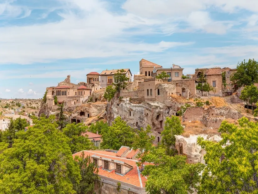 Kapadokya'nın en güzel kasabalarından biri olan Mustafapaşa'nın panoramik manzarası
