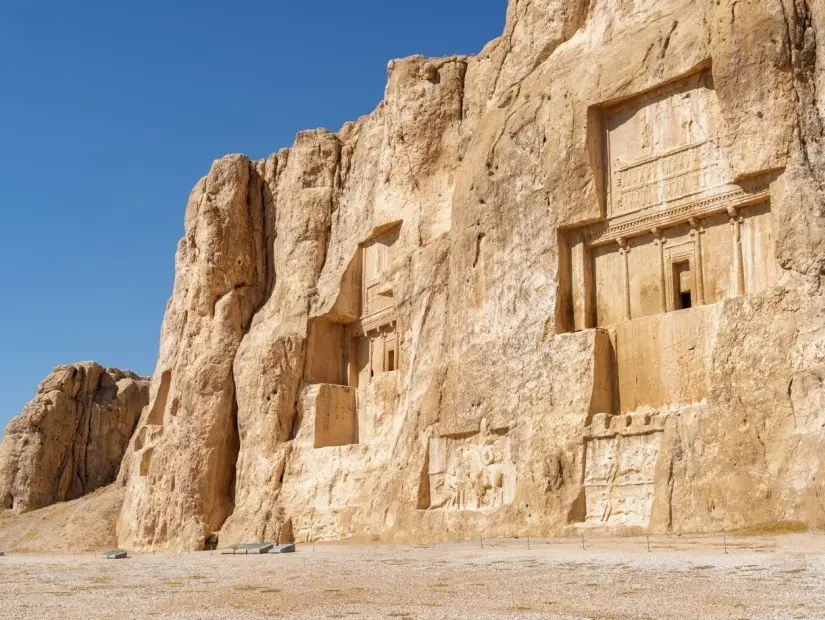 antik nekropol Naqsh-e Rustam