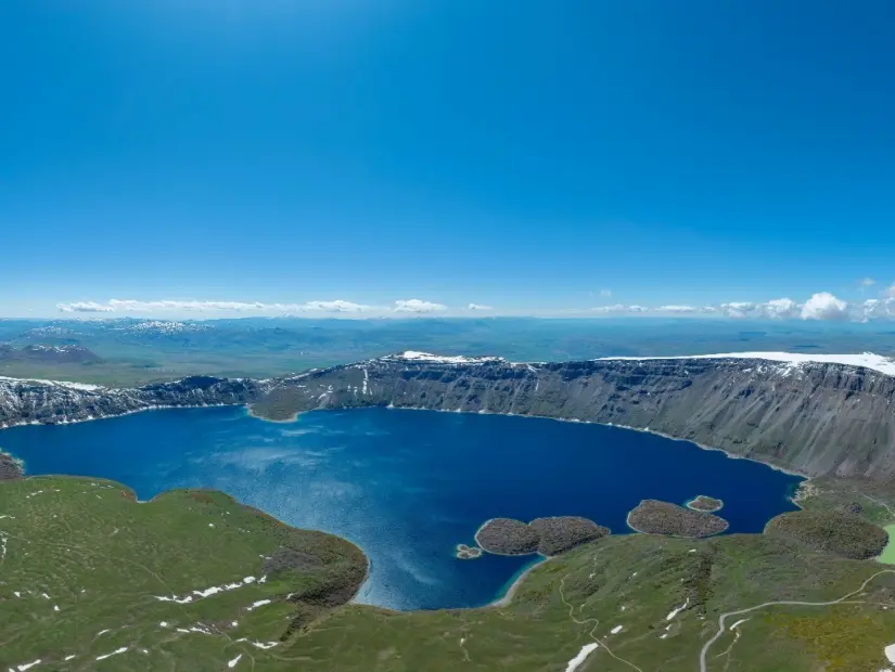 Nemrut Kalderası / Bitlis havadan görünümü