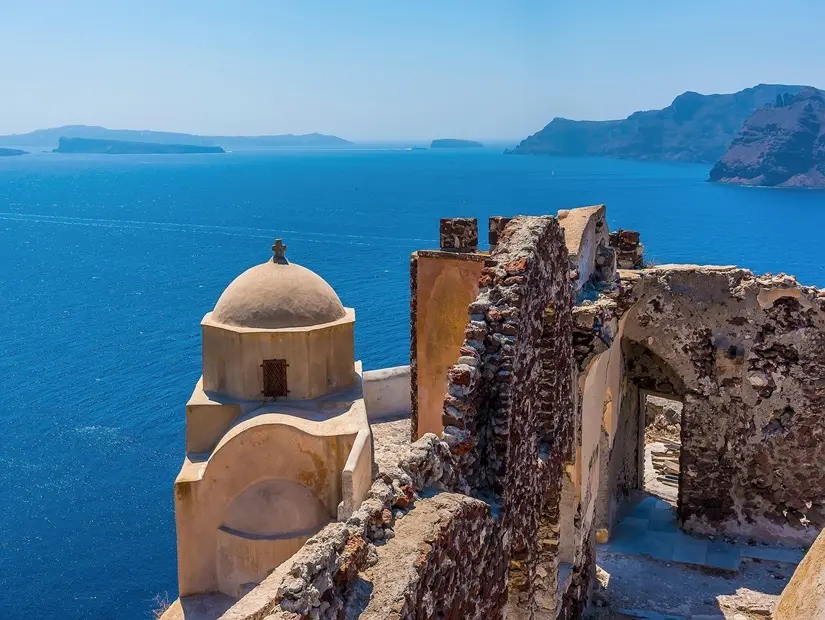 Oia Kalesi görünümü