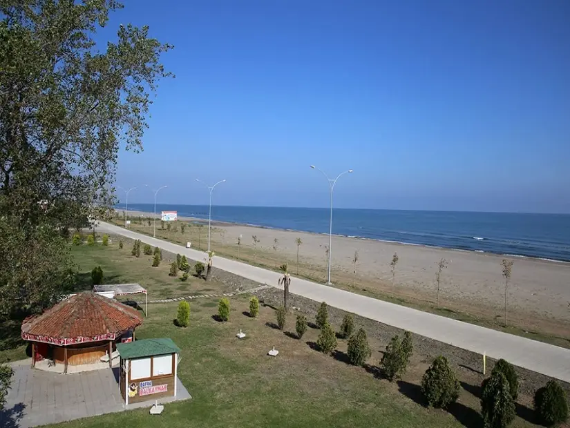 Omtel Plajı, Atakum havadan görünümü