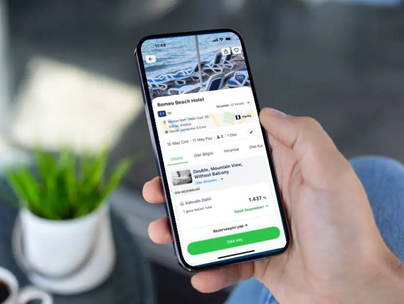 enuygun mobil uygulama üzerinden online rezervasyon 