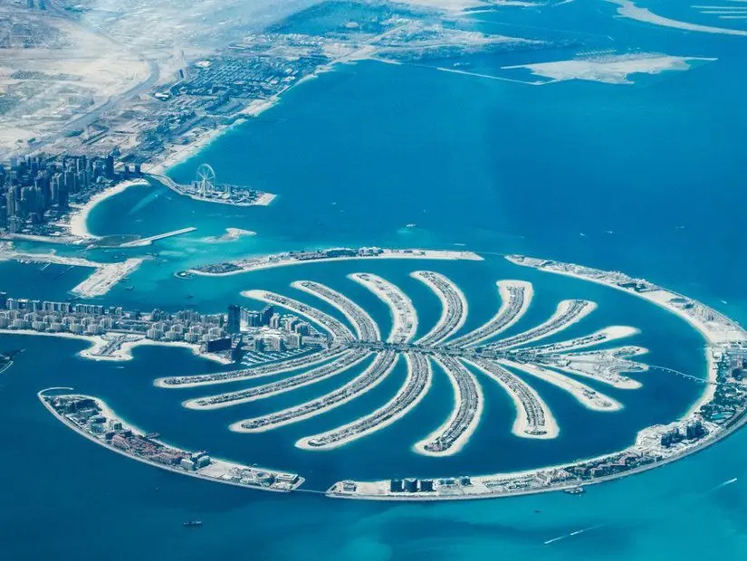 Palm Jumeirah havadan görünümü