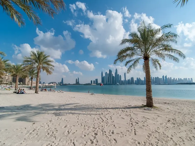 Palm West Beach (Palm Jumeirah) görünümü
