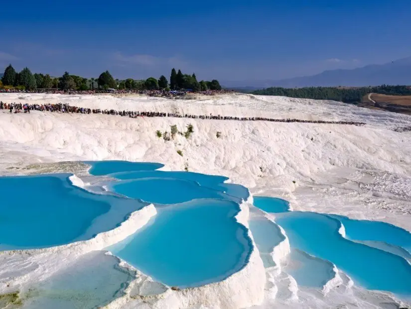 Pamukkale travertenleri görünümü