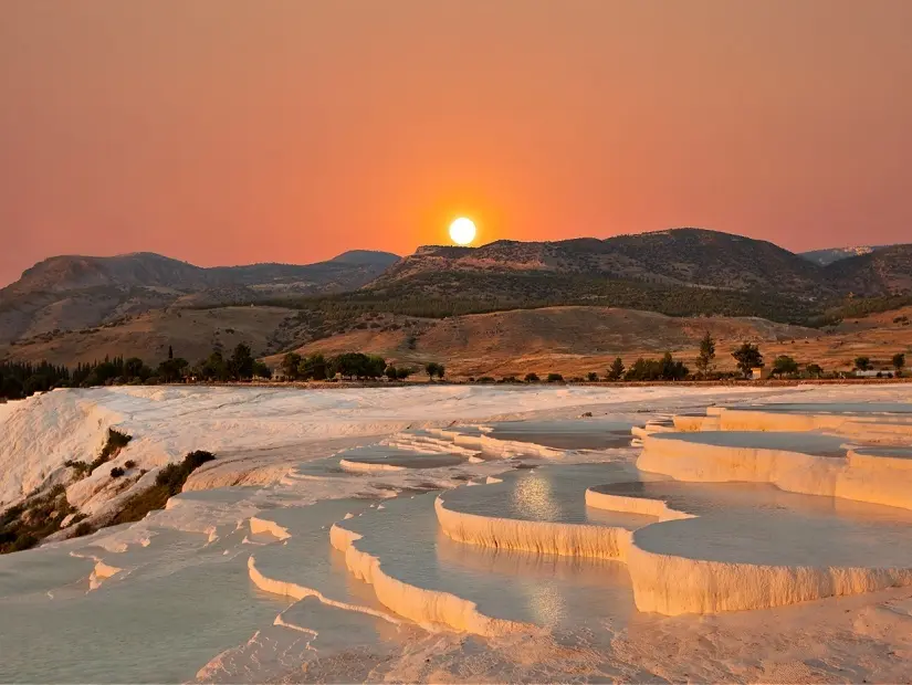 Pamukkale Travertenleri görünümü