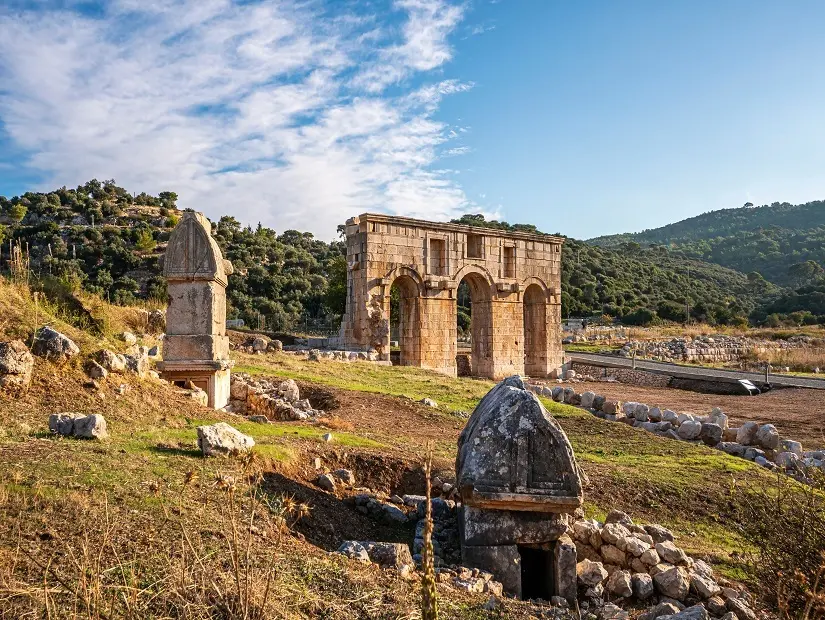 patara antik kenti görünümü