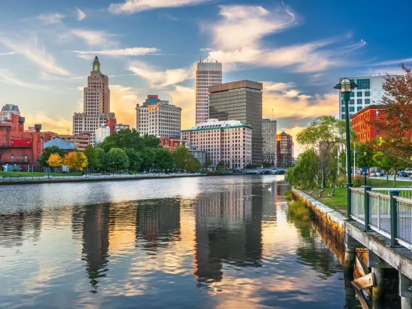 Providence, Rhode Island, ABD şehir merkezi şehir manzarası