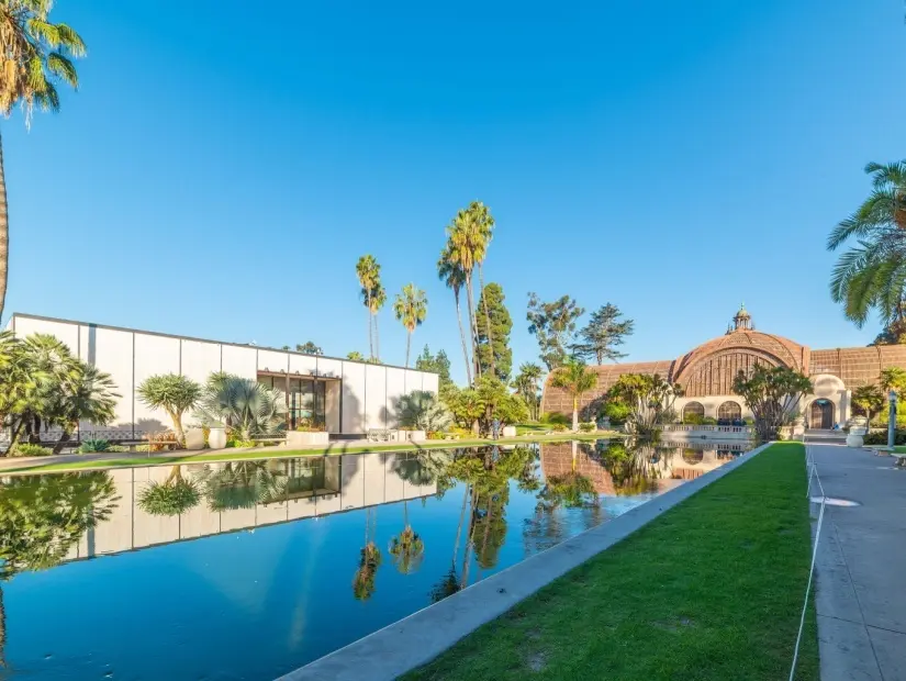 San Diego'daki Balboa Park'taki botanik bahçesi. Kaliforniya, ABD