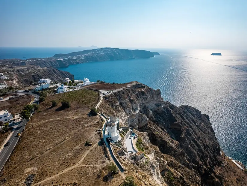 Santorini Kalderası görünümü