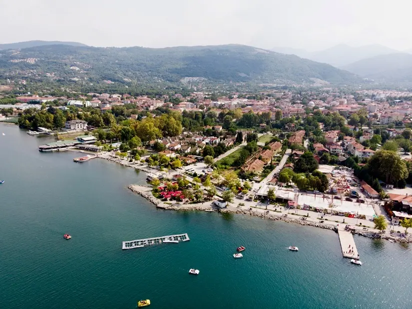 Sapanca Gölü havadan görünümü