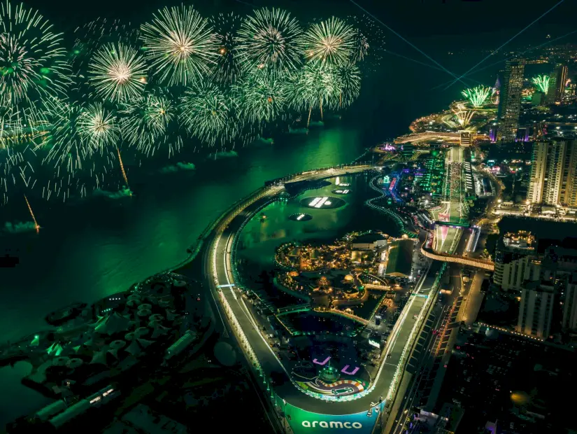 Saudi Arabian Grand Prix havadan görünümü