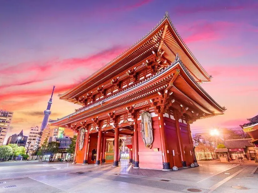 Sensoji Tapınağı görünümü