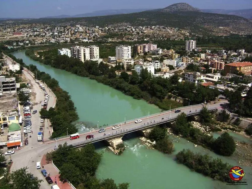 Silifke Taşköprü havadan görünümü