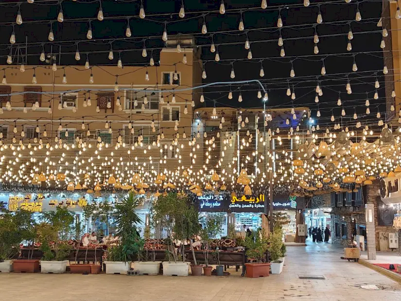 Taif Merkez Çarşısı (Souq Al-Balad) görünümü