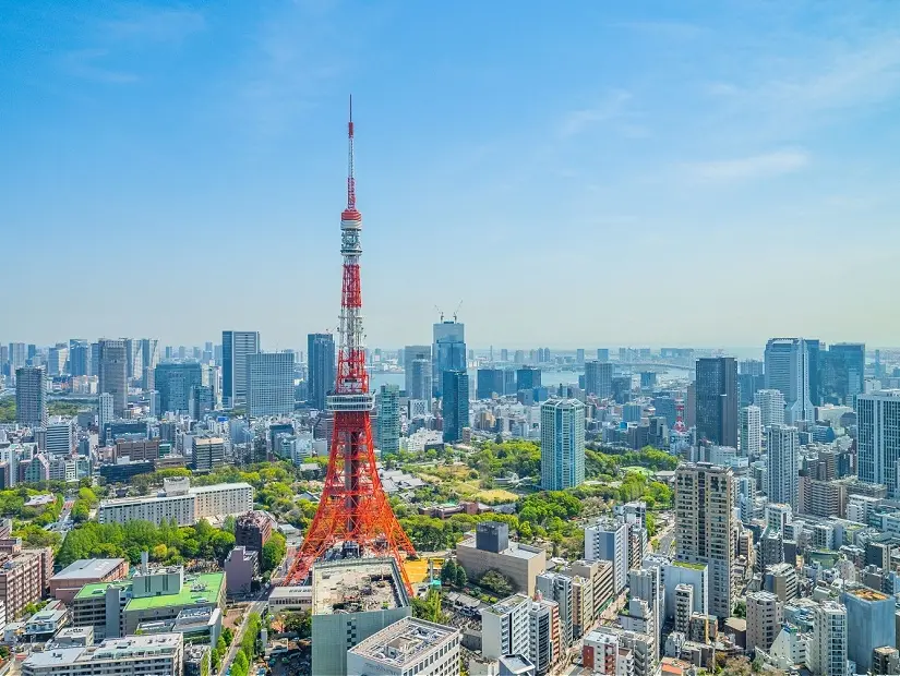 Tokyo Kulesi görünümü