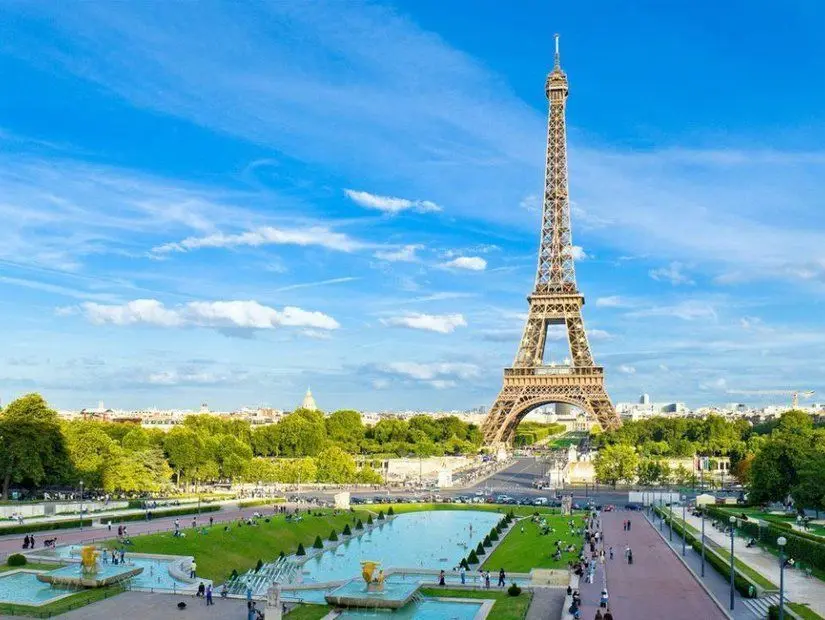 Uzak Çekim Paris Eyfel Kulesi