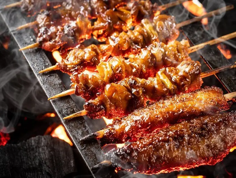 Yakitori (Izgara tavuk) görünümü