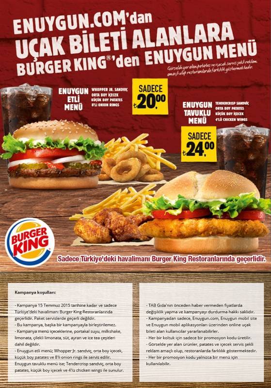 Burger King - En uygun kampanya resmi