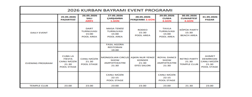 Kaya Artemis Bayram Etkinlik