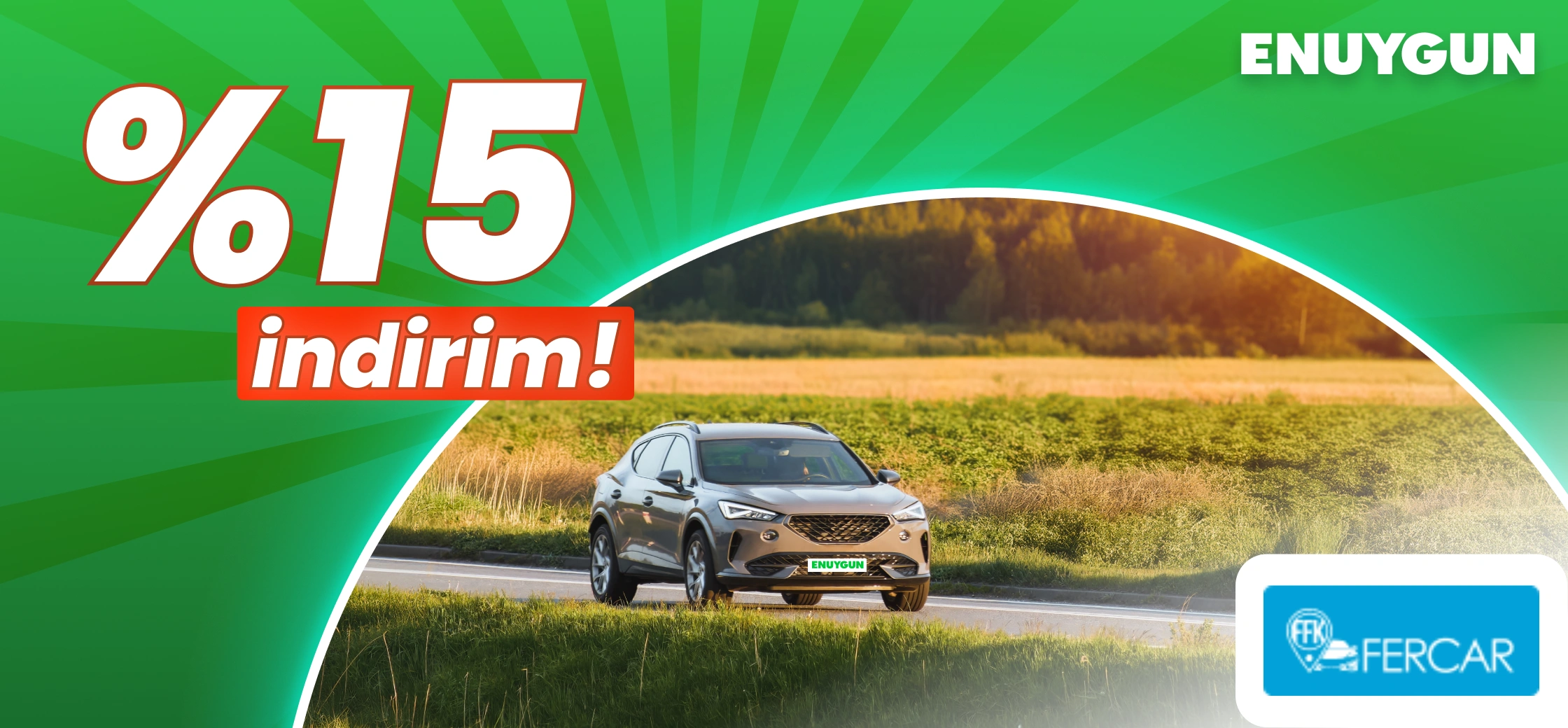 Fercar araçlarında %15 indirim!
