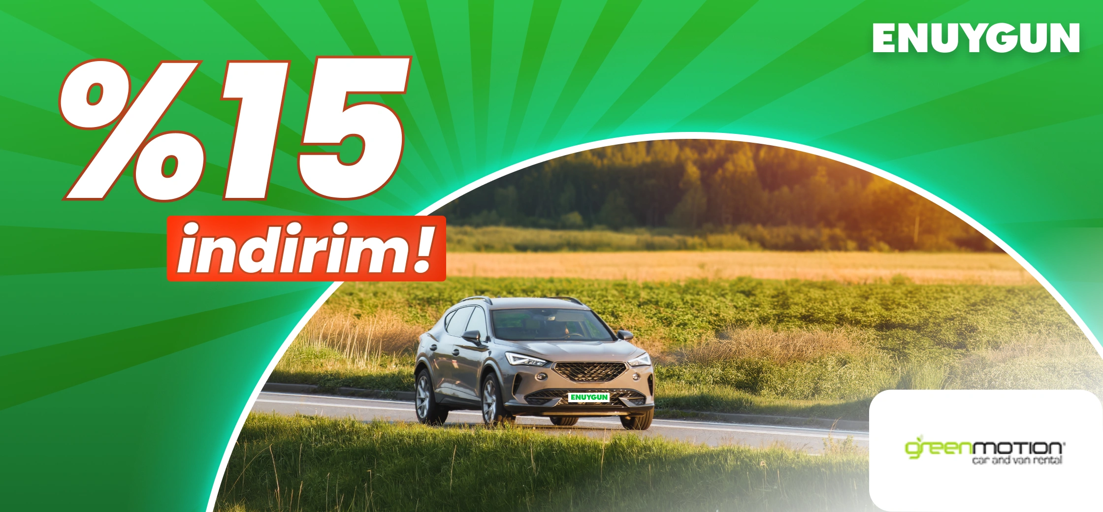 Green Motion araçlarında %15 indirim!