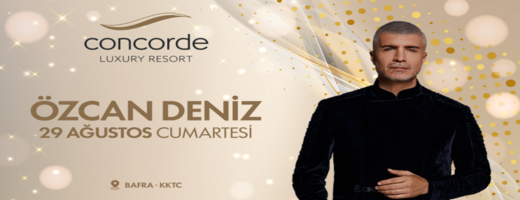 Concorde Luxury Resort'te Özcan Deniz Sahnesi