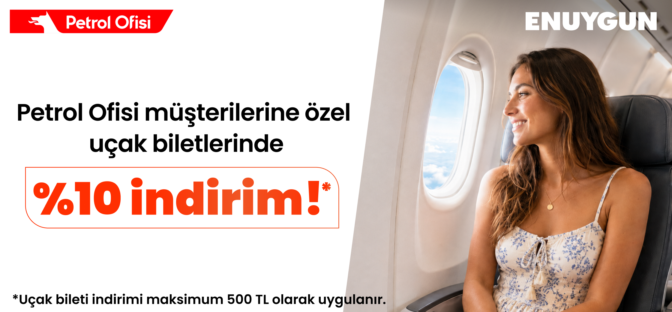 Petrol Ofisi müşterilerine özel uçak biletlerinde %10 indirim!
