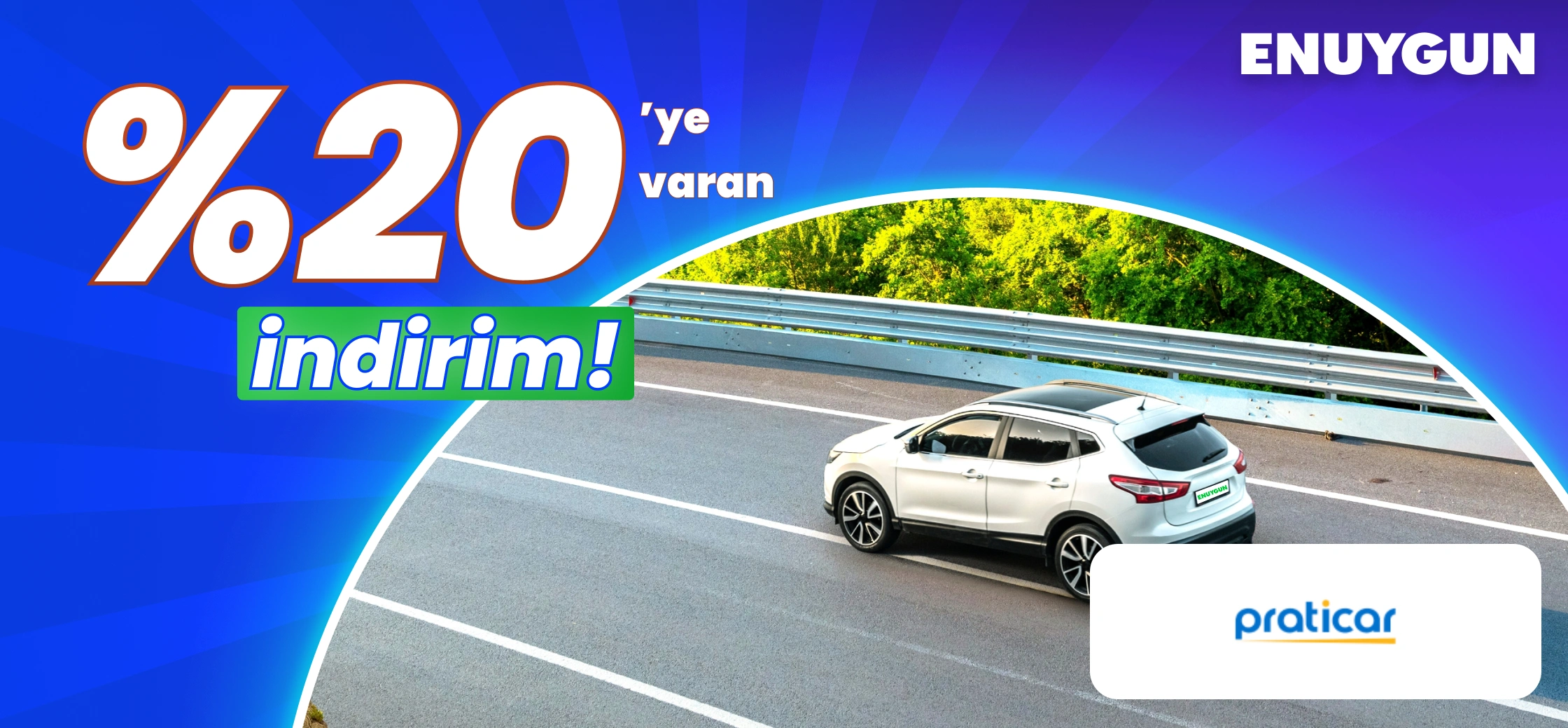 Praticar Rent A Car araçlarında %20'ye varan indirim!