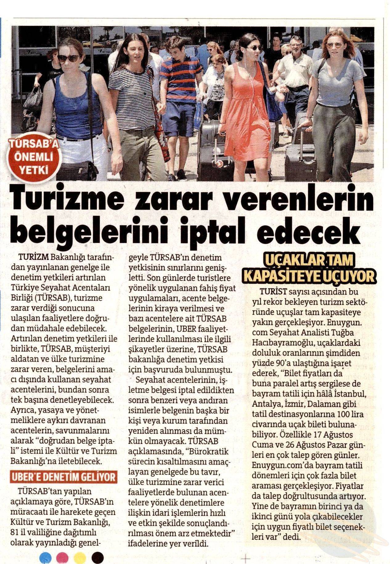 Turizme zarar verenlerin belgelerini iptal edecek